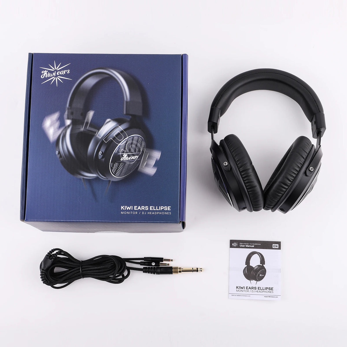 Kiwi Ears Ellipse Studio Grade Dynamic Driver Headphones with Floorstanding Speaker Tuning in a Headphones