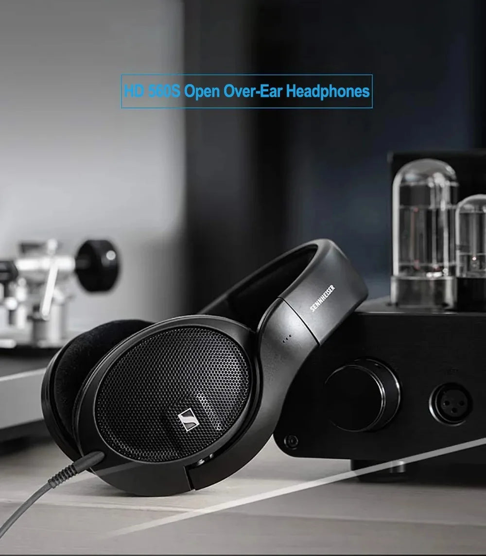 Sennheiser HD 560S Open Back Over Ear Audiophile Headphones Neutral Reference Sound Studio Mixing Wired Headset HD560S