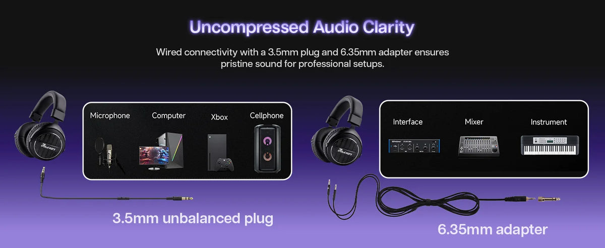 Kiwi Ears Ellipse Studio Grade Dynamic Driver Headphones with Floorstanding Speaker Tuning in a Headphones