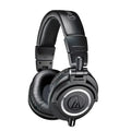 Audio-Technica ATH-M50X  Over Ear Closed Back Professional Studio Monitor Headphones DJ Mixing Mastering Monitoring Headset